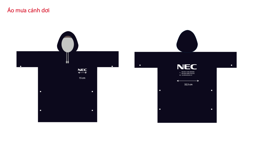 Áo mưa cánh dơi NEC