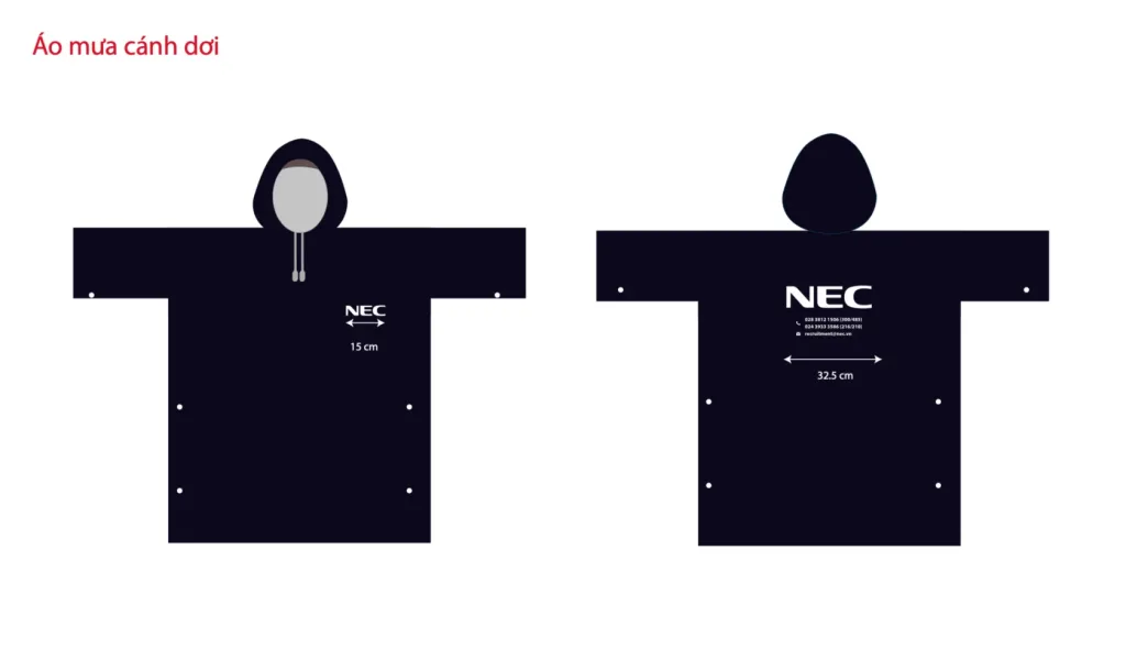 Áo mưa cánh dơi NEC