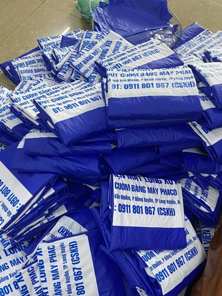 GIỚI THIỆU 2 Áo mưa Rạng Đông in ấn logo
