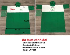 Áo mưa cánh dơi giá rẻ - nhựa cơ sở 2 Áo mưa giá rẻ