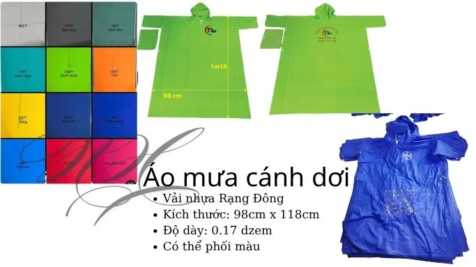 áo mưa cánh dơi poncho